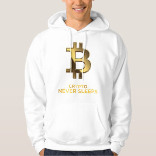 Moletom Camisola Bitcoin Crypto Nunca Dorme