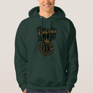 Moletom Camisola Bitcoin Rules Coroado Rei Crypto