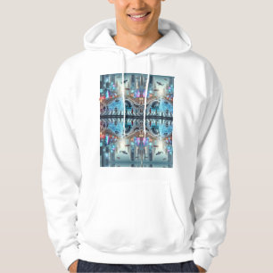 Moletom Camisola com Capuz Básica Cidade Futurista
