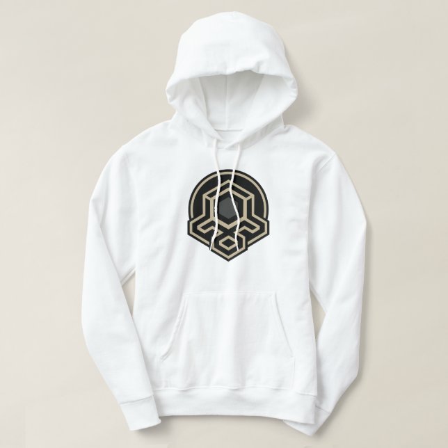 Moletom Camisola com Capuz de Arte Avançada Simétrica 3D (Frente do Design)
