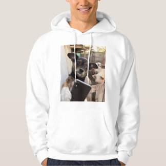 Moletom Camisola com Capuz de Chihuahua Engraçado Fazendo