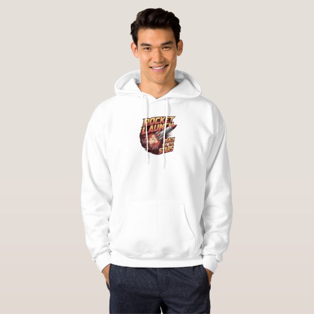 Moletom Camisola com Capuz de Lançamento de Foguete Vibran (Frente Completa)