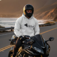 Camisola com Capuz Evolução da Vida de Motocicleta