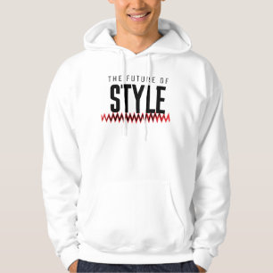 Moletom Camisola com Capuz Gráfica Branca Masculina Mini