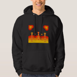 Moletom Camisola com Capuz Heart-Scape para Homens