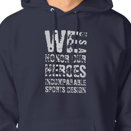 Moletom Camisola com Capuz ISD We Honor Our Heroes