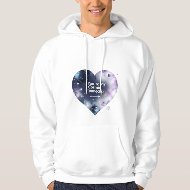 Moletom Camisola com Capuz Masculina Amor Cósmico (Frente)