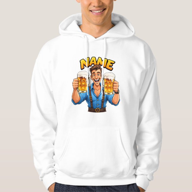 Moletom Camisola com capuz Personalized Beer Lover L 🍻 (Frente)