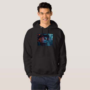 Moletom Camisola com capuz preta Quantum Eye
