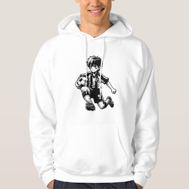 Moletom Camisola com design de jogador de futebol anime le (Frente)