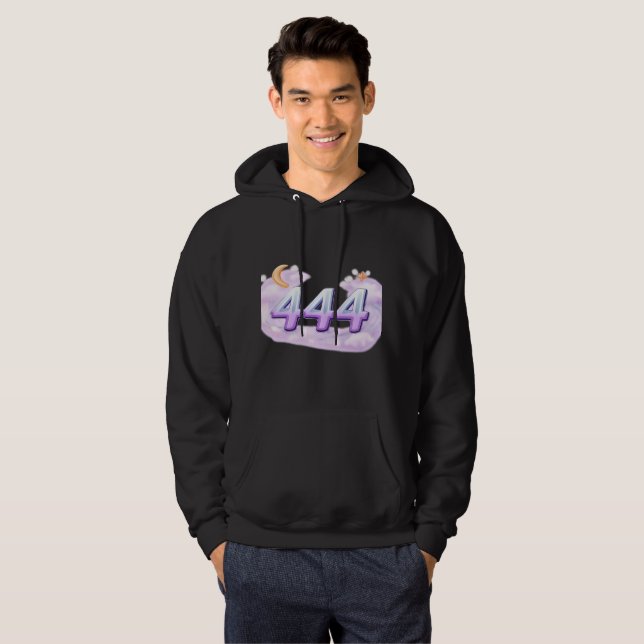 Moletom Camisola com Número de Anjo 444 – Design Simples e (Frente Completa)