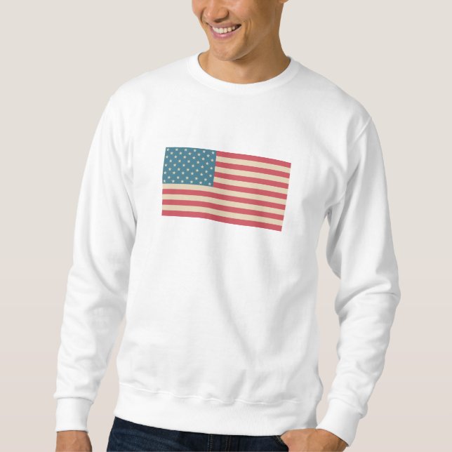 Moletom Camisola da Bandeira Americana (Frente)