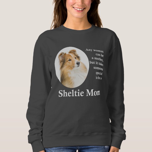 Moletom Camisola da mamã de Sheltie (Frente)