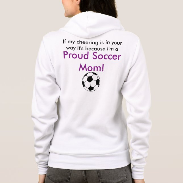 Moletom Camisola da mamã do futebol (Verso)