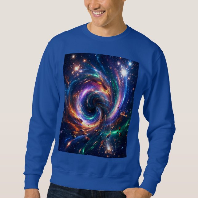 Moletom Camisola de Abstracção Espacial – Nexus Vórtice Có (Frente)