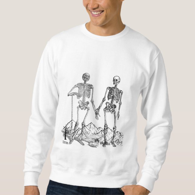 Moletom Camisola de Arte de Esqueleto (Frente)