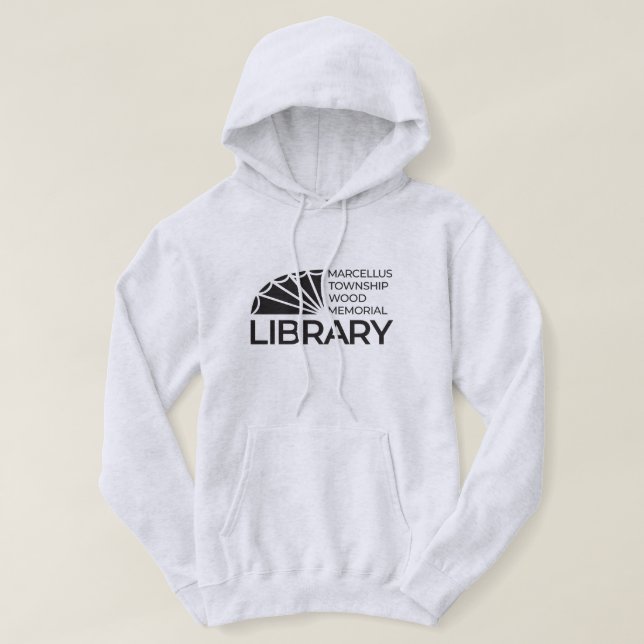 Moletom Camisola de biblioteca simples (Frente do Design)