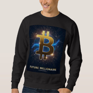 Moletom Camisola de Bitcoin Milionário Futuro