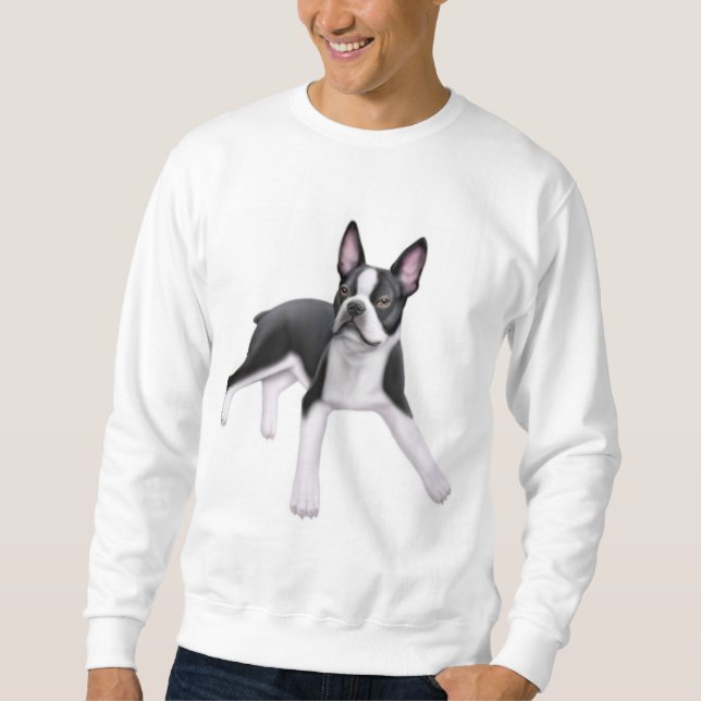 Moletom Camisola de Boston Terrier (Frente)