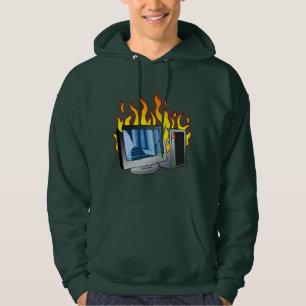 Moletom Camisola de camisola básica com capuz de bombeiros