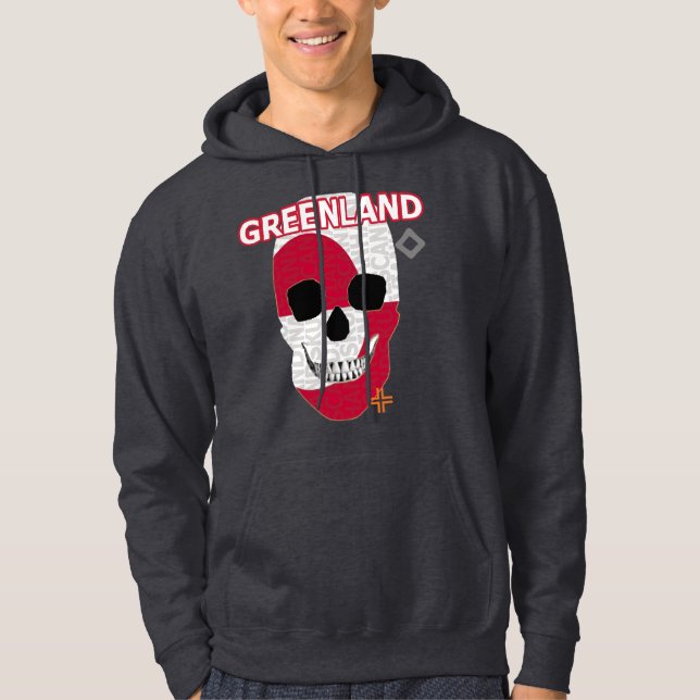 Moletom Camisola de camisola-casaca B2, com casco, na Gron (Frente)