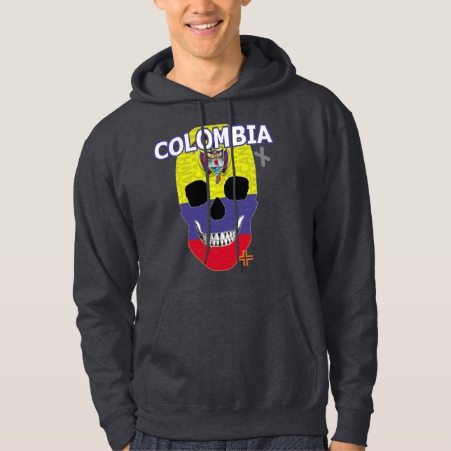 Moletom Camisola de camisola-cascavel da Colômbia B2 (Frente)