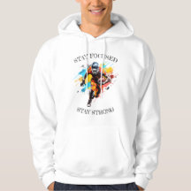 Camisola de capuz básica masculina motivação