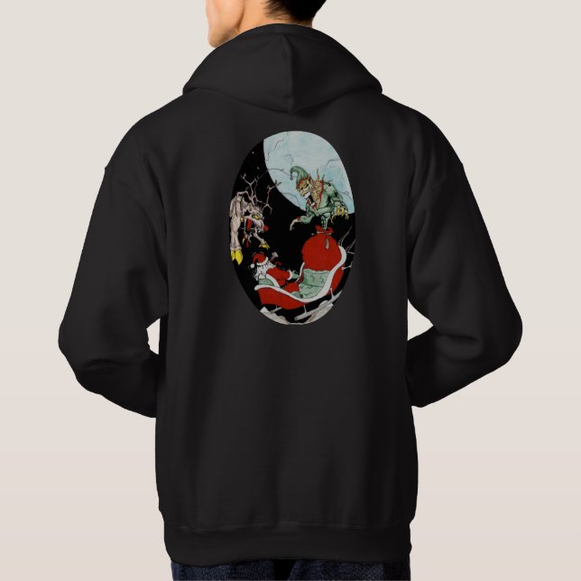 Moletom Camisola de capuz básica masculina Pesadelo de Nat (Verso)