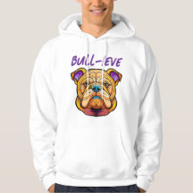 Camisola de capuz básica para homens Bull-ieve in