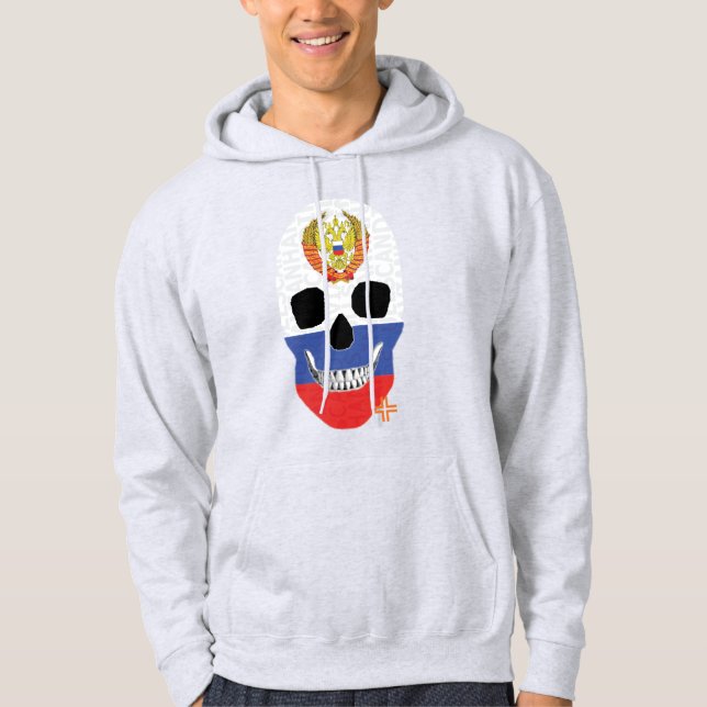 Moletom Camisola de casaco russo HANDSKULL B2 (Frente)