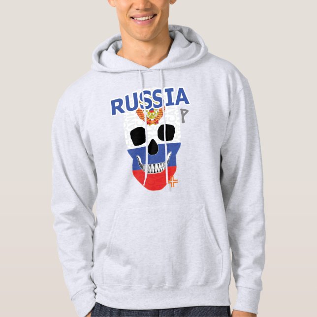 Moletom Camisola de casaco russo HANDSKULL B2 (Frente)