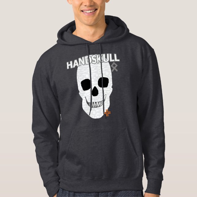Moletom Camisola de cascos, de cascos, com casco, HANDSKUL (Frente)