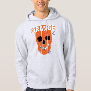 Moletom Camisola de cobertura laranja HANDSKULL B2