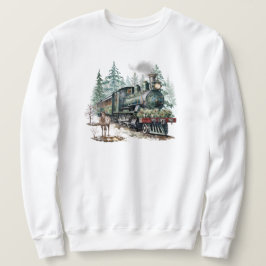 Moletom Camisola de Comboio de Natal
