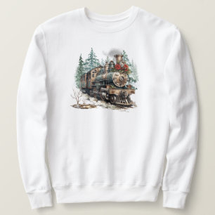 Moletom Camisola de Comboio de Natal