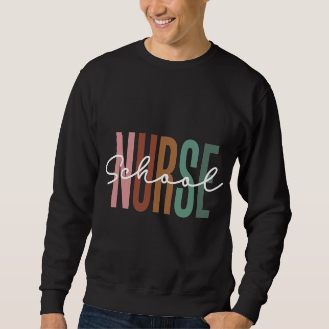 Moletom Camisola de Enfermeira Escolar Masculina (Frente)