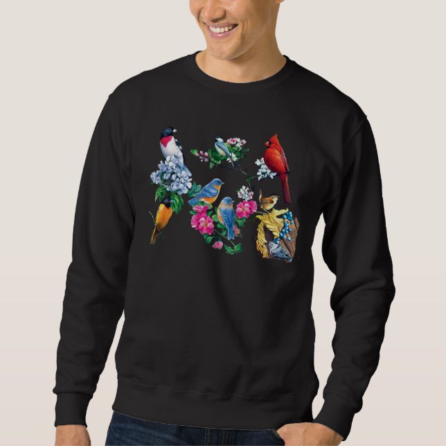 Moletom Camisola de Fã de Pássaros (Frente)