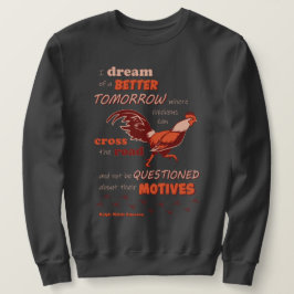 Moletom Camisola de homem com citação de frango