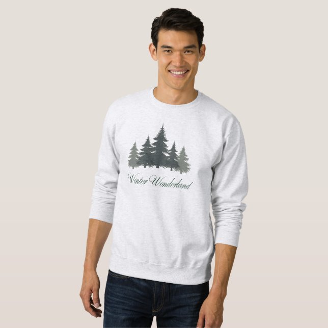 Moletom Camisola de inverno para homens (Frente Completa)
