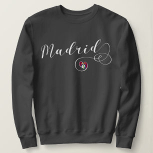 Moletom Camisola de Madrid do coração, espanhol, espanha