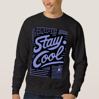 Moletom Camisola de Malha com Capuz Stay Cool Retro Script
