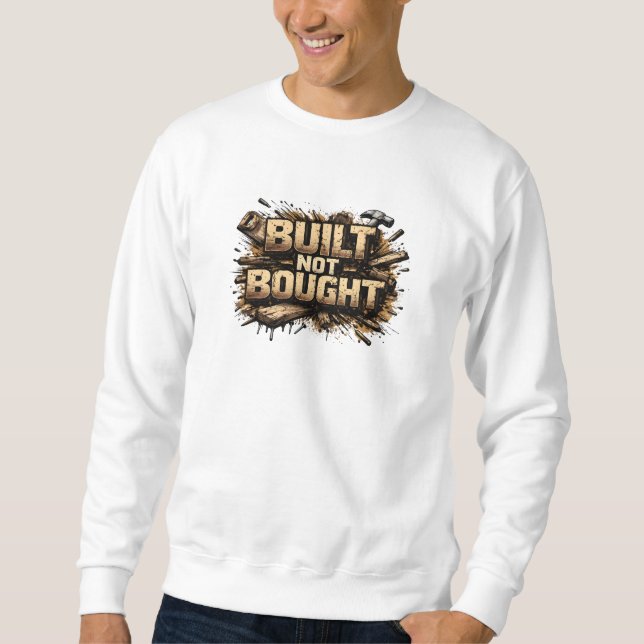 Moletom Camisola de Malha Grunge Carpinteiro Feito Não Com (Frente)