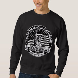 Moletom Camisola de Malha Patriótica A Liberdade é Nosso D