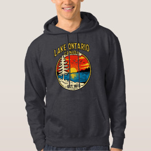 Moletom Camisola de Manga Comprida Lake Ontario Pop Art Su