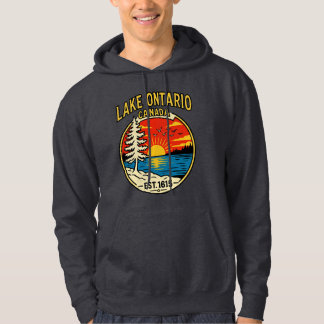 Moletom Camisola de Manga Comprida Lake Ontario Pop Art Su