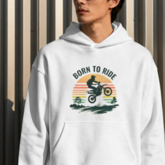 Moletom Camisola de manga comprida Retro Sunset para motoc