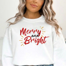 Camisola de Natal Alegre e Brilhante