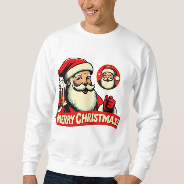 Moletom Camisola de Natal Cozy - Design de Férias Festivas (Frente)
