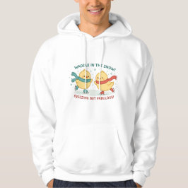 Moletom Camisola de Natal Frangos a Cambalear na Neve 