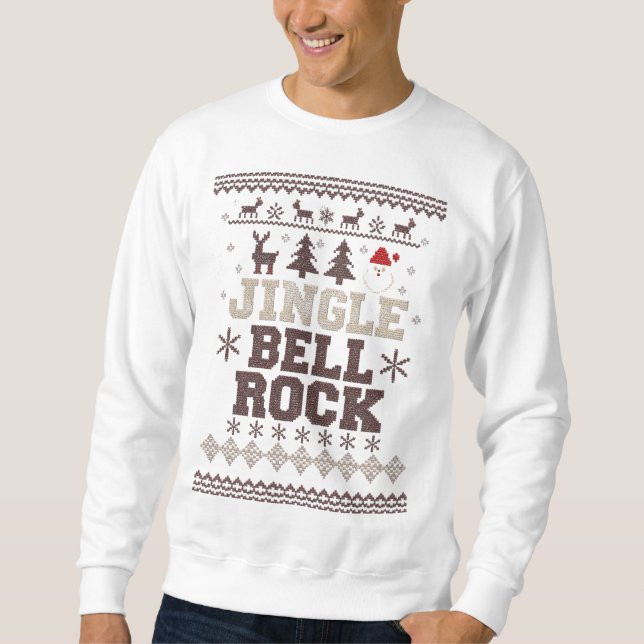 Moletom Camisola de Natal - Jingle de Natal Clássico (Frente)